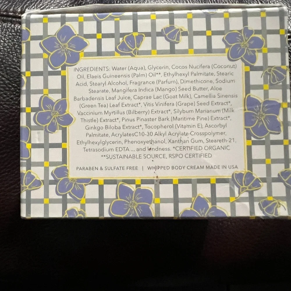 BEEKMAN 1802 “VIOLET & WISTERIA” WHIPPED BODY CREAM. 16oz. NEW SEALED - Picture 3 of 4